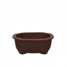 Pot 20 cm cloud unglazed brown