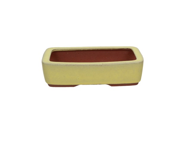Tokoname - Youzan - 18.5 cm rettangolare giallo