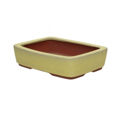 Tokoname - Youzan - 18.5 cm rettangolare giallo