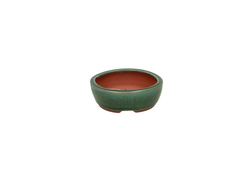 Tokoname – Eimei – 10,5 cm, oval, grün, Eimei