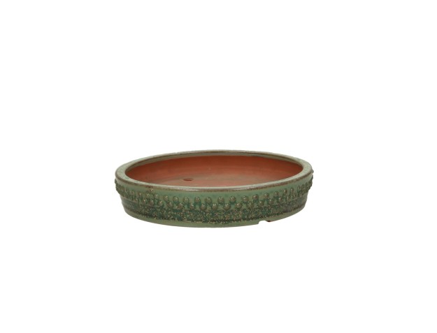 Tokoname 20 cm round, green