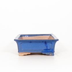 Pot 31 cm rectangular blue