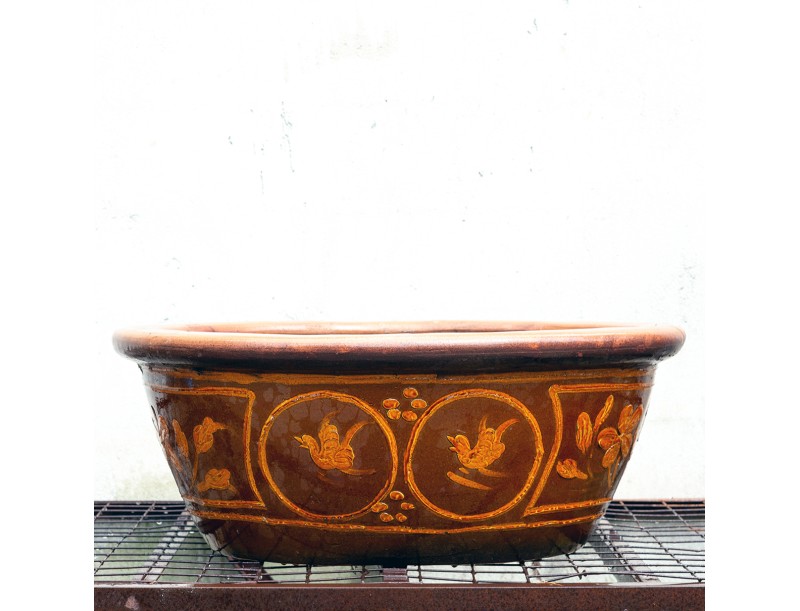 Stoneware water garden container 90 cm (02)