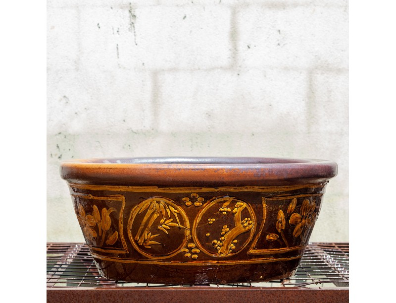 Stoneware water garden container 70 cm (05)