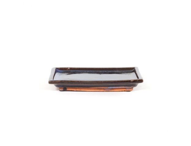 Soucoupe 14,5 cm rectangulaire bleu