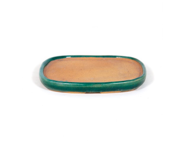 Soucoupe 11 cm ovale vert