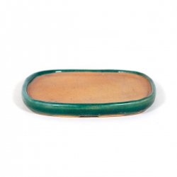 Trays 11 cm oval green