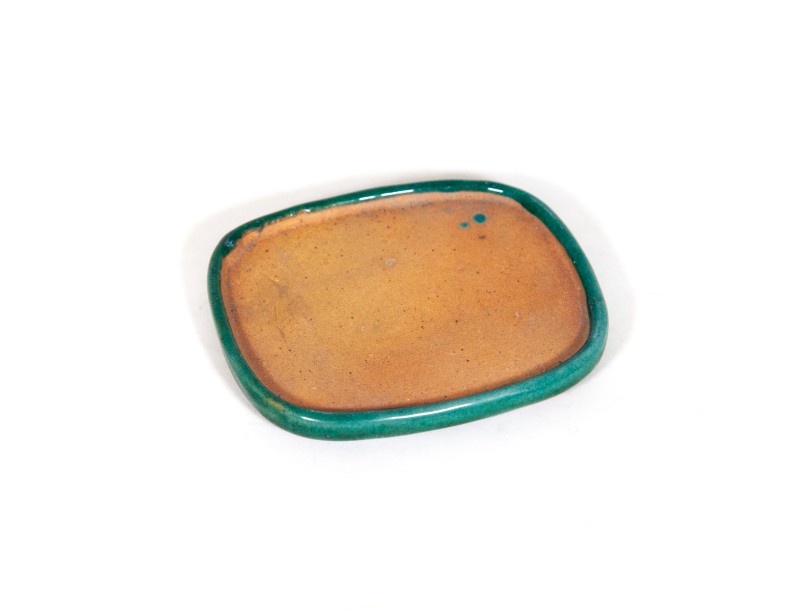 Trays 11 cm oval green