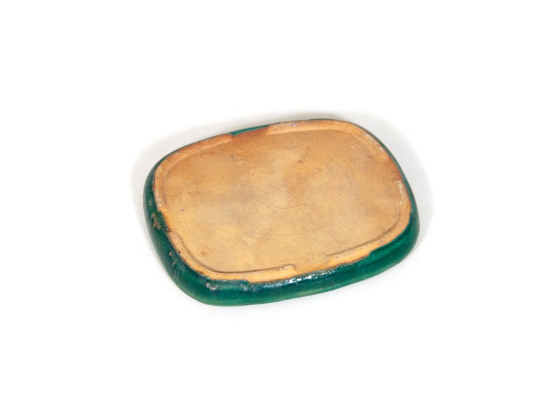 Soucoupe 11 cm ovale vert