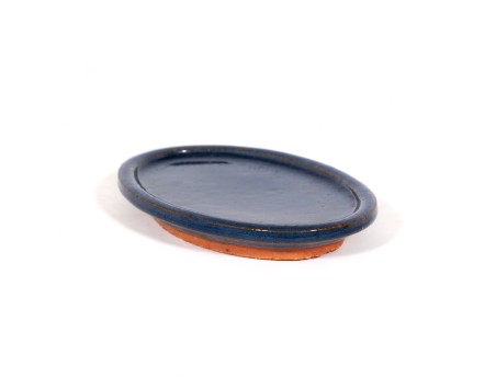 Untersetzer 15,5 cm oval blau