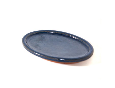 Saucer 15,5 cm oval blue