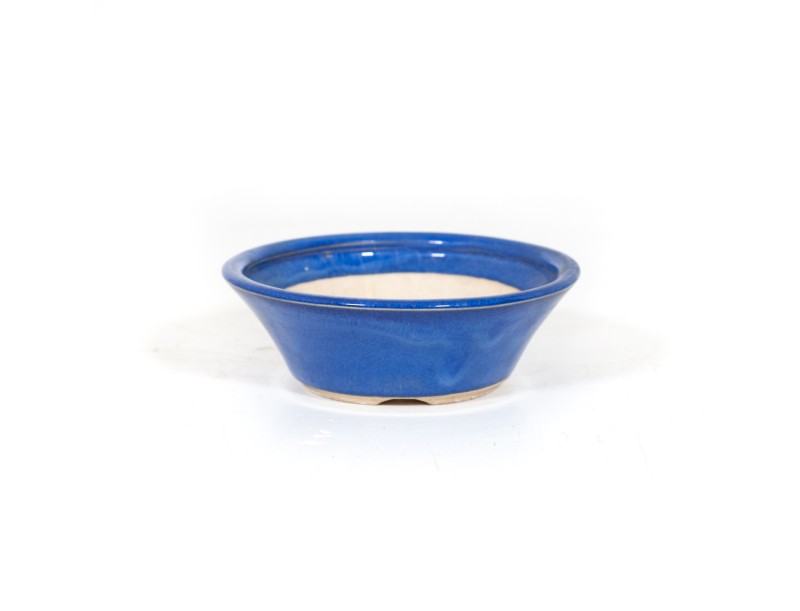 Pot 13,5 cm round blue