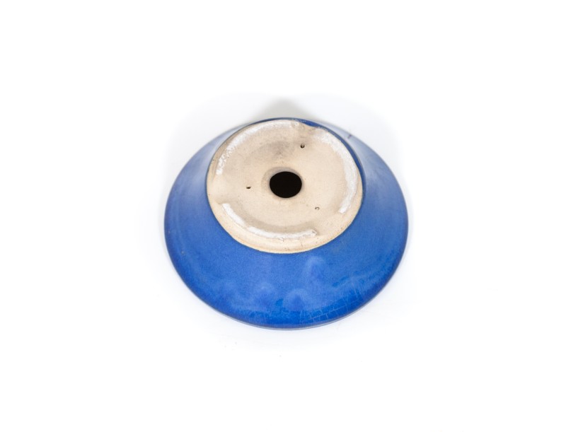 Pot 13,5 cm round blue