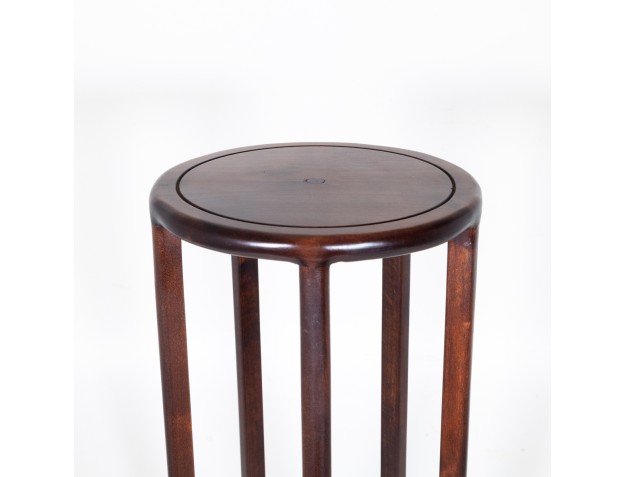 Tavolino tondo in legno artigianale Ø 24,5 cm 2