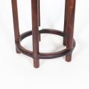 Tavolino tondo in legno artigianale Ø 24,5 cm