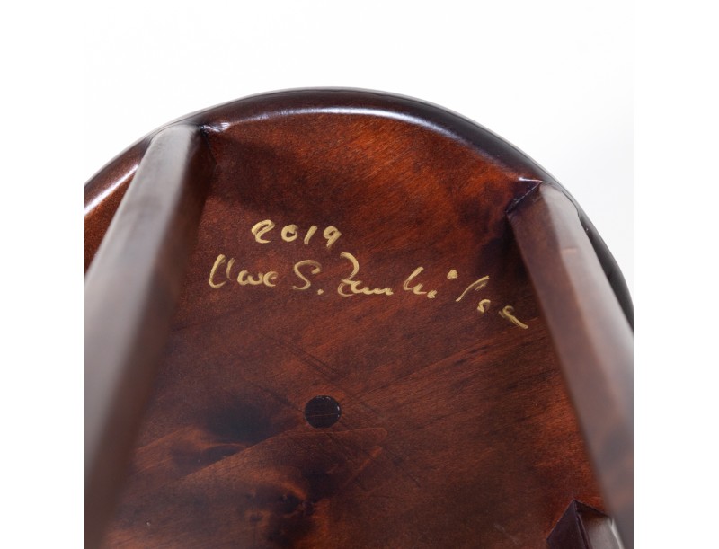 Table rond en bois artisanale Ø 24,5 cm