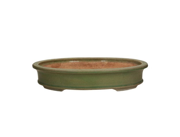 Tokoname - Hattori - 36,5 cm oval green