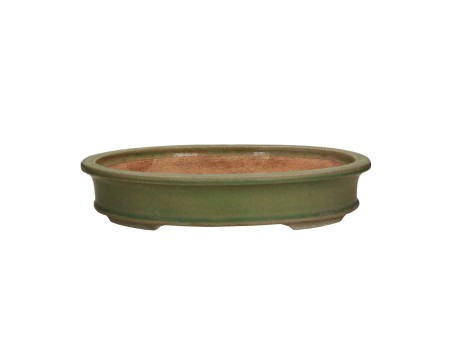 Tokoname - Hattori - 36,5 cm oval green