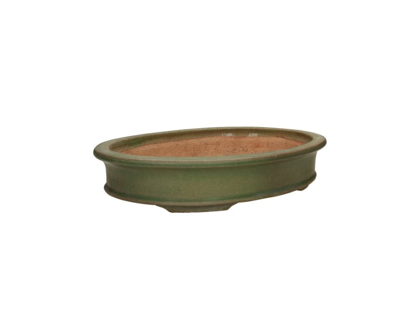 Tokoname - Hattori - 36,5 cm oval green