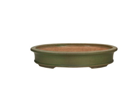 Tokoname - Hattori - 36,5 cm oval green