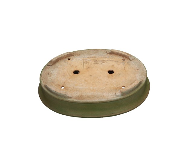Tokoname - Hattori - 36.5 cm oval, green 2