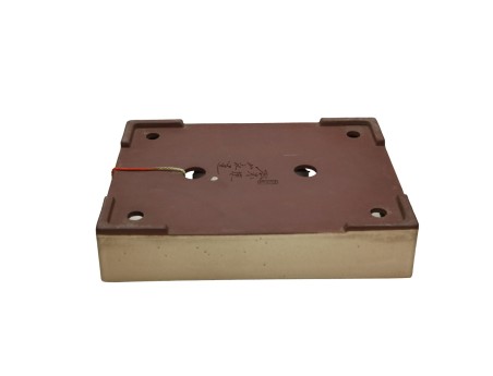 Vaso Yamaaki tokoname 37 cm rettangolare beige