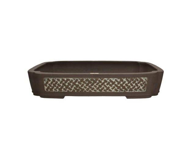 Pot Hekisui tokoname 43 cm rectangular unglazed