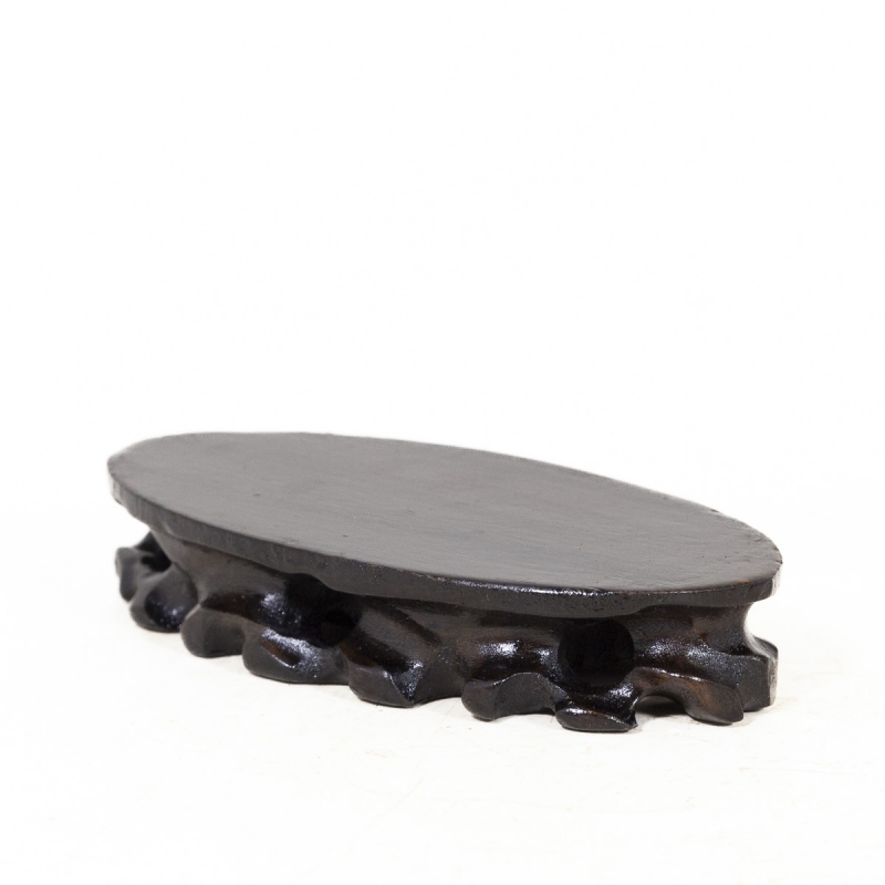 Tavolino ovale in legno -  19,5 cm