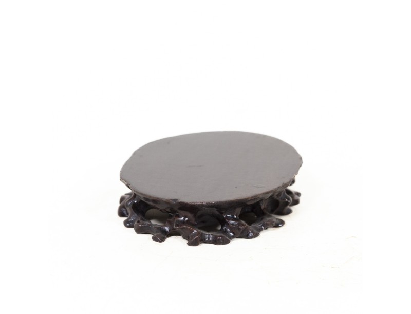 Table petit ovale en bois - 15,5 x 8 x 3 cm