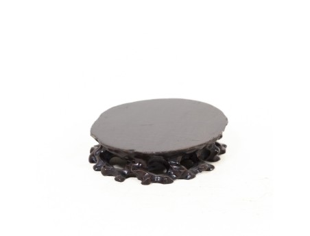 Table petit ovale en bois - 15,5 x 8 x 3 cm