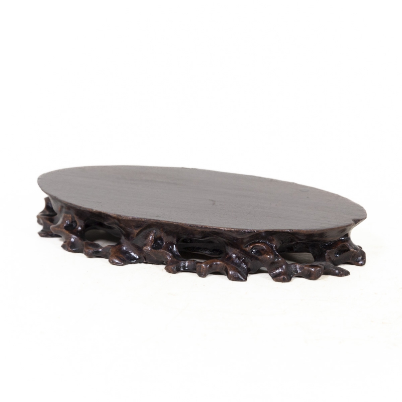 Tavolino ovale in legno - 15,5 x 8 x 3 cm