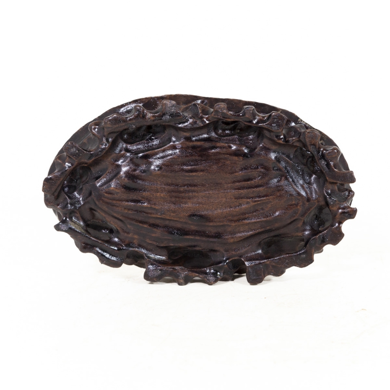 Tavolino ovale in legno - 15,5 x 8 x 3 cm