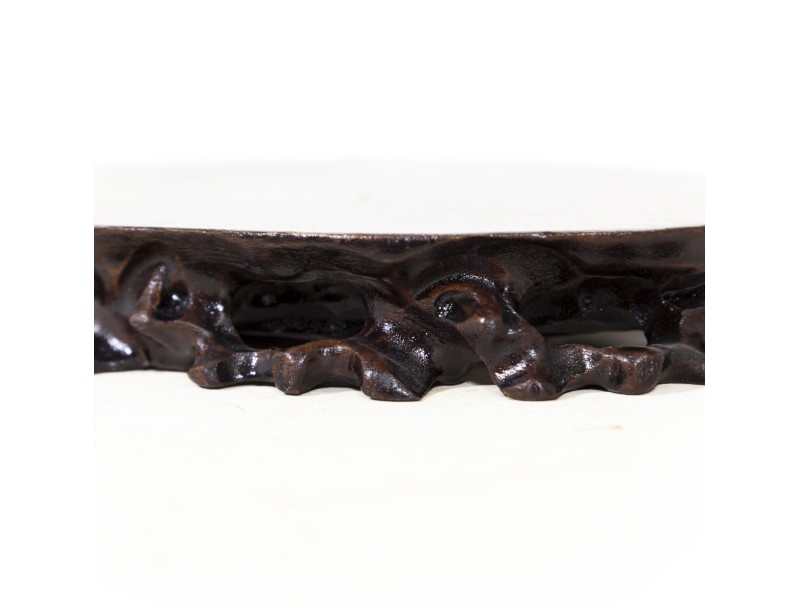 Table petit ovale en bois - 15,5 x 8 x 3 cm