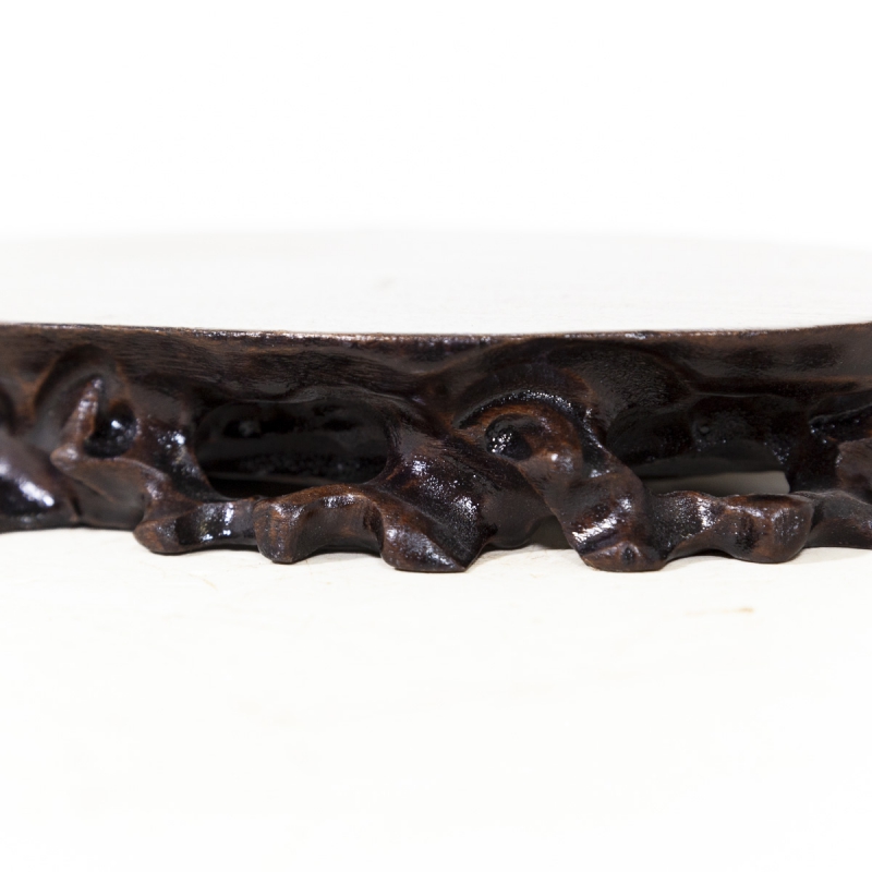 Tavolino ovale in legno - 15,5 x 8 x 3 cm