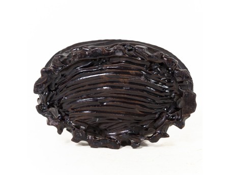 Table petit ovale en bois - 22 x 14,5 x 5 cm