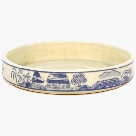 Sottovaso 14,3 cm tondo decorato