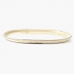 Sottovaso 15,5 cm ovale beige