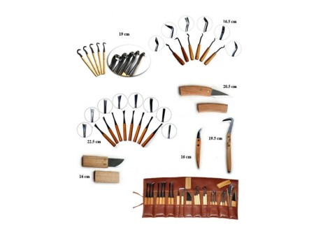 Set 25 attrezzi per lavorazione legno - Ryuga