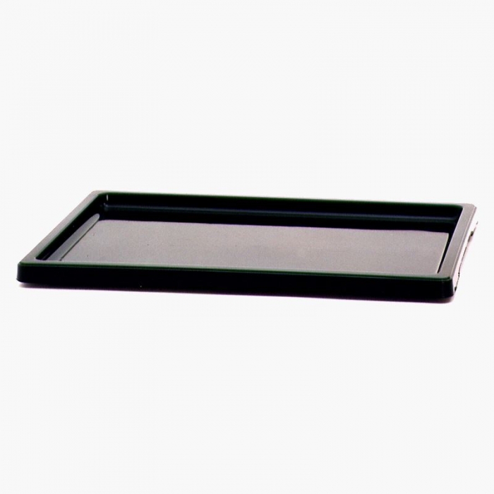 Sottovaso 27,5 cm rettangolare PVC nero