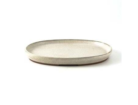 Suiban 21,5 cm ovale beige