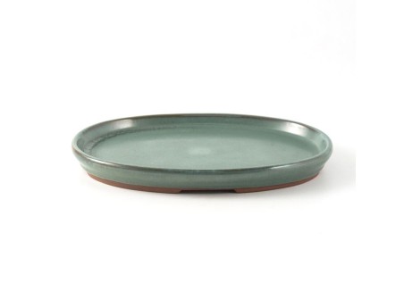 Suiban 21,5 cm ovale verde