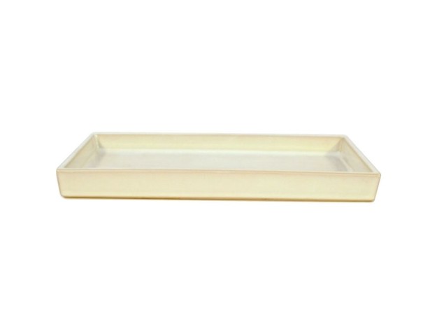 Suiban 36,8 cm rettangolare bianco