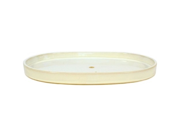Suiban 41,3 cm ovale bianco