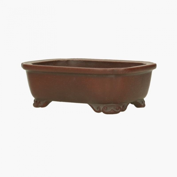 Vaso 15,8 cm nuvola gres marrone