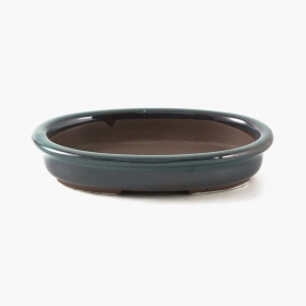 Vaso 18,5 cm ovale verde