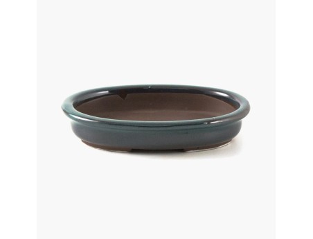Vaso 18,5 cm ovale verde