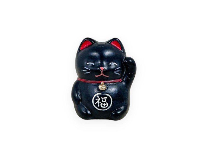 Chat porte-bonheur Maneki Neko - noir