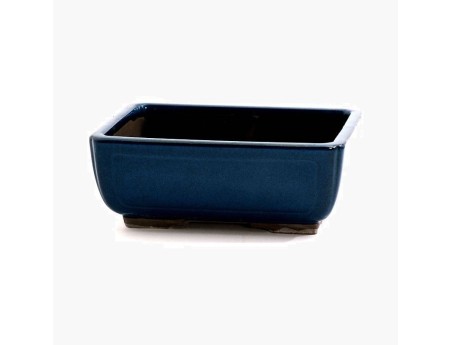 Vaso 21 cm rettangolare blu