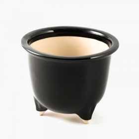 Vaso 21,5 cm tondo nero