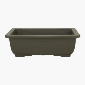 Vaso 24,5 cm rettangolare marrone